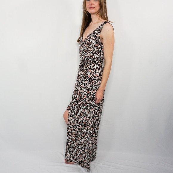 WHITE HOUSE BLACK MARKET Floral V-neck Maxi Dress - Picture 5 of 6